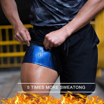 Double Layer 2 in 1 Mesh Sauna Sweat Shorts HIgh Quality Running Pants Lose Weight Workout Fitness Shorts With Pockets